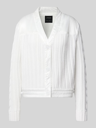 Marc Cain Gebreid jack met V-hals Offwhite - 2
