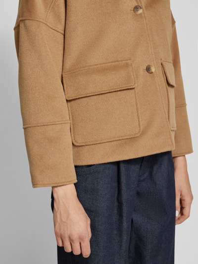 Gant Cropped Jacke mit Stehkragen Camel 3