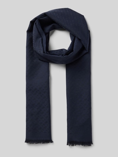 BOSS Sjaal van katoenmix Marineblauw - 1