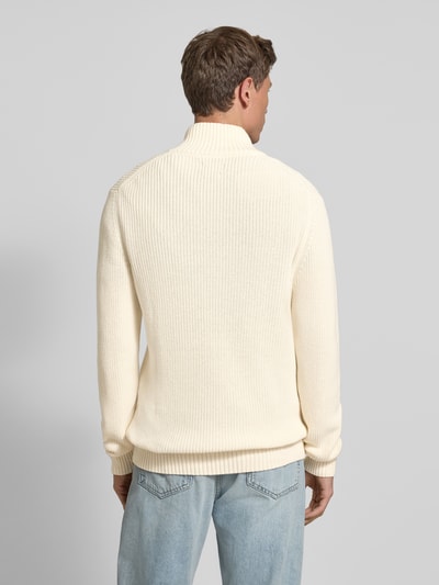 MCNEAL Strickpullover mit Troyer-Kragen Ecru 5
