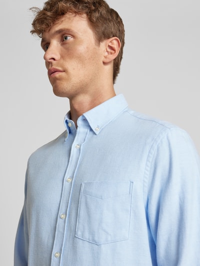 Christian Berg Men Regular fit vrijetijdsoverhemd met button-downkraag Bleu - 3