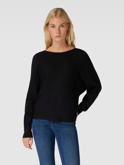 Only Gebreide pullover van viscosemix, model 'ADALINE' Zwart - 4