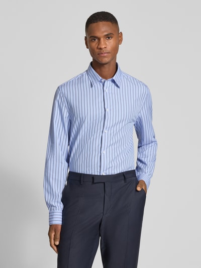 Jake*s Regular Fit Freizeithemd mit Kentkragen Hellblau 4