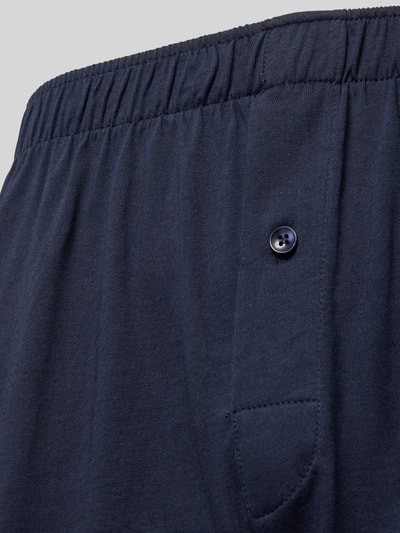 Produktfoto, Boxershorts mit elastischem Bund im 2er-Pack von Christian Berg Men in dunkelblau aus Reine Baumwolle mit Knopfverschluss, Lockerer-Schnitt