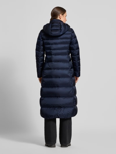 Blauer USA Lange donsjas met stiksels met logodetail model 'Anita' Marineblauw - 5