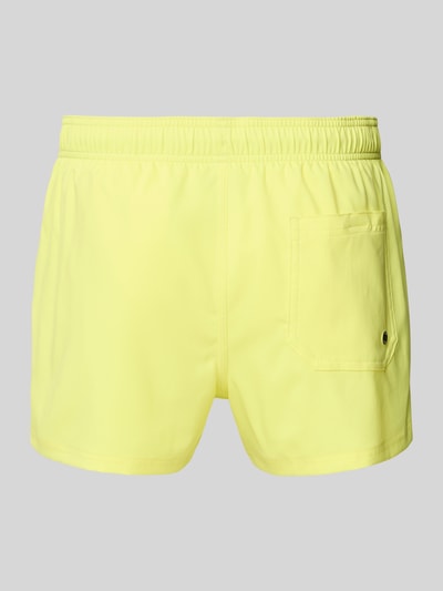 PUMA Regular Fit Badehose mit Logo-Print GELB 3