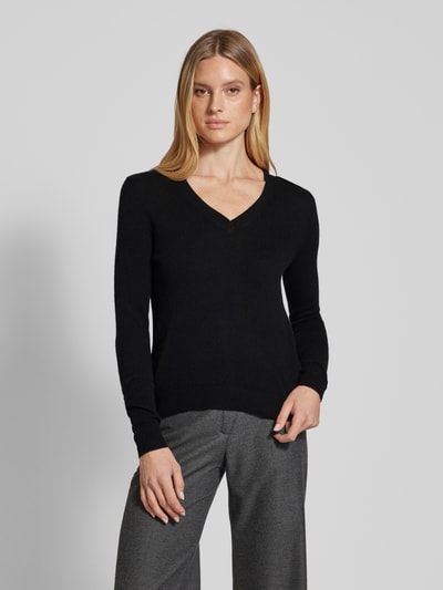 Christian Berg Woman Gebreide pullover met ribboorden Zwart - 4