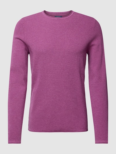 MCNEAL Gebreide pullover met structuurmotief Violet gemêleerd - 2