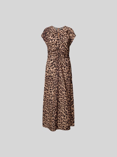 BAUM & PFERDGARTEN Maxikleid mit Raffungen Hellbraun 2
