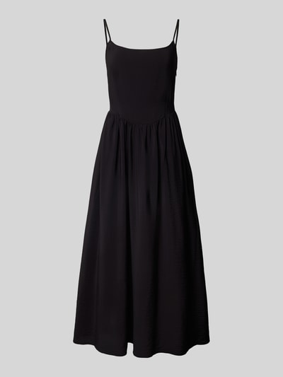 GAP Midikleid aus Viskose-Mix mit Spaghettiträgern Black 2