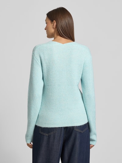 s.Oliver RED LABEL Regular fit gebreide pullover met wol Mintgroen - 5