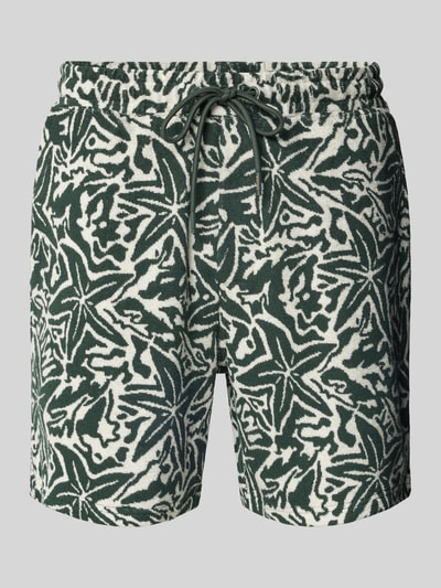 Shiwi Regular Fit Shorts mit Tunnelzug Modell 'Tony' Dunkelgruen 2