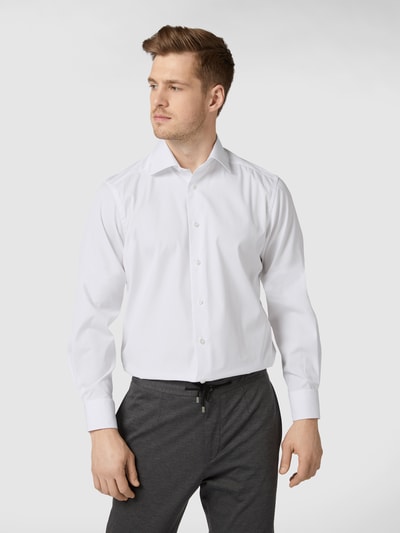 Eton Regular fit zakelijk overhemd van popeline  Wit - 4