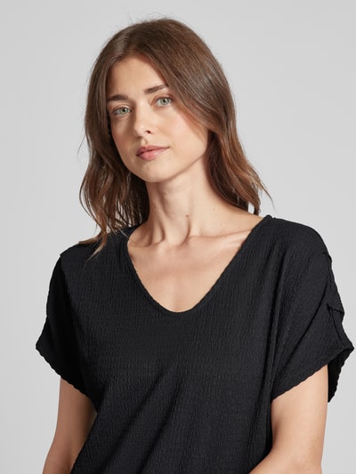 s.Oliver RED LABEL Relaxed Fit Crinkle-Shirt mit Falten-Detail am Ärmel Black 3