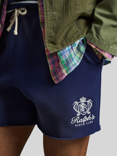Polo Ralph Lauren Regular Fit Sweatshorts mit Logo Stitching Dunkelblau 3