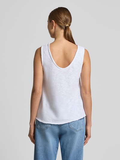 American Vintage Tanktop mit U-Ausschnitt Modell 'SONOMA' Weiss 5