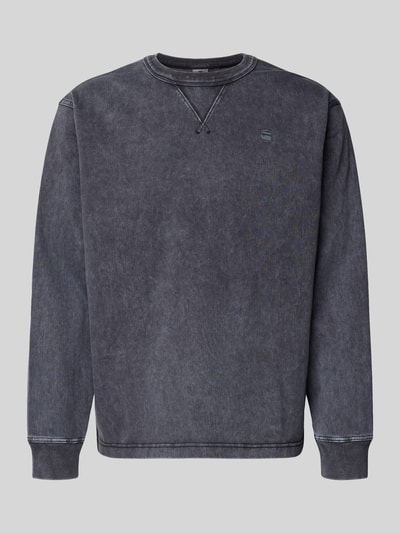 G-Star Raw Longsleeve mit gerippten Abschlüssen Anthrazit 2