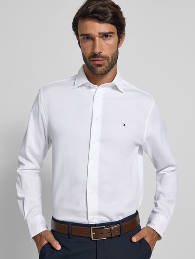 Tommy Hilfiger Regular fit zakelijk overhemd van katoenmix Wit - 3