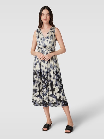 Esprit Collection Knielanges Cocktailkleid mit V-Ausschnitt Modell 'Bridal Shower' Black 4