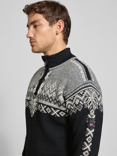 Dale of Norway Wollpullover mit Troyer-Kragen Black 3