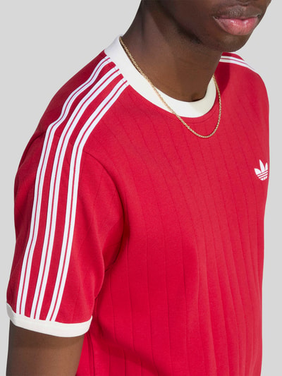 adidas Originals Regular Fit T-Shirt aus reiner Baumwolle Bordeaux 5
