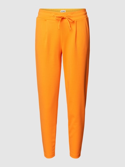 ICHI Stoffen broek met steekzakken Oranje - 2