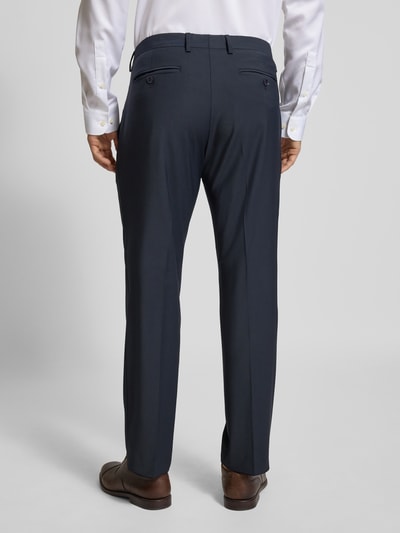 Christian Berg Men Regular fit pantalon met persplooien Donkerblauw - 5