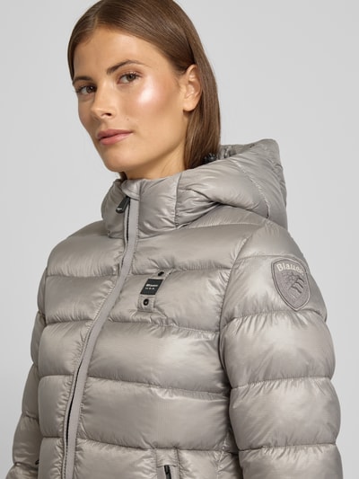 Blauer Usa Steppmantel mit Sorona®-Füllung Modell 'Adelaide' Hellgrau 3