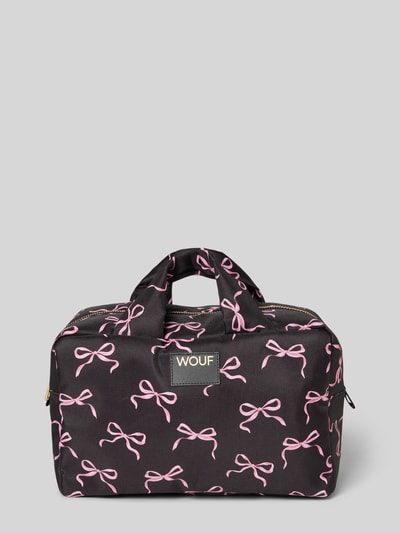 WOUF Kulturtasche mit Logo-Patch Modell 'Juliette' Black 1