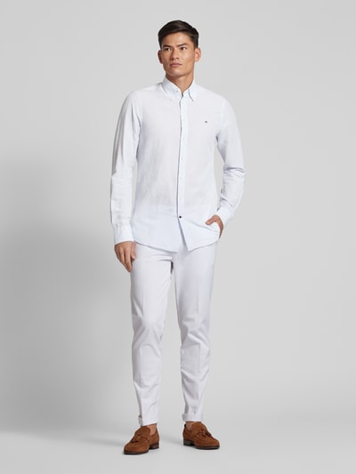 Tommy Hilfiger Tailored Business-Hemd mit Button-Down-Kragen Bleu 1