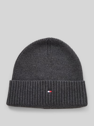 Tommy Hilfiger Muts van een mix van katoen en kasjmier  Antraciet - 1