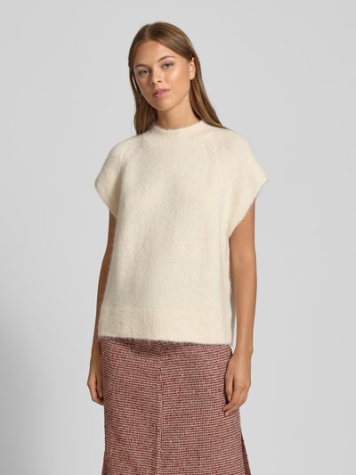 OPUS Regular Fit T-Shirt mit Mohair-Anteil Modell 'Pimolia' Sand 4