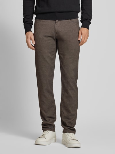 Brax Regular fit broek in 5-pocketmodel, model 'CADIZ' Hazelnoot - 4