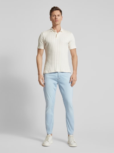 GABBA Slim fit jeans in 5-pocketmodel, model 'Alex' Lichtblauw - 1