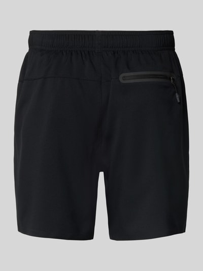 Produktfoto, Badeshorts mit Seitentaschen und Reißverschlusstasche hinten von PUMA für Herren im Regular-Fit, Schwarz, elastischer Bund, glatte Textur