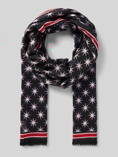 Marc Cain Sjaal van pure wol Zwart - 1