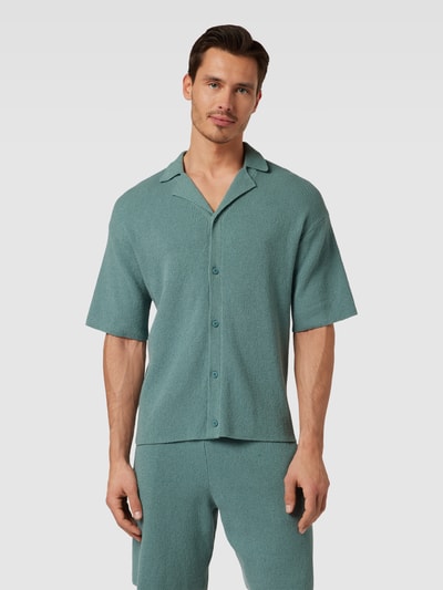 JAKE*S STUDIO MEN Regular fit vrijetijdsoverhemd met extra brede schouders Lichtturquoise - 4