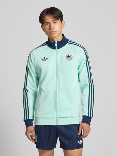 adidas Originals Regular Fit Trainingsjacke mit Baumwoll-Anteil und DFB-Logo Aqua 4