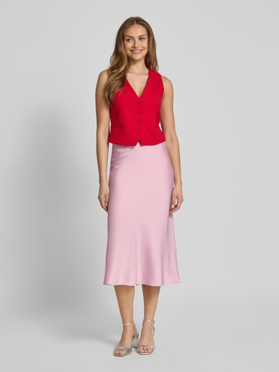 Selected Femme Midirok met ritssluiting, model 'LENA' Rosé - 1