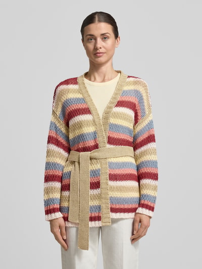 Weekend Max Mara Loose Fit Cardigan aus reinem Leinen Modell 'BONITO' Rot 4