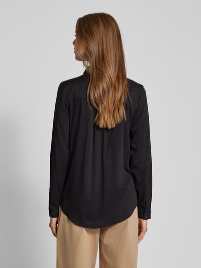 Fransa Overhemdblouse met overhemdkraag, model 'justina' Zwart - 5