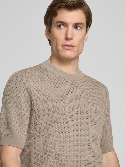 JAKE*S STUDIO MEN Strickpullover mit gerippten Abschlüssen Hazel 3