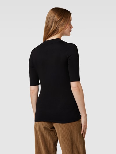 comma Strickshirt mit Rundhalsausschnitt Black 5