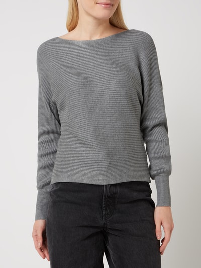 Only Pullover mit Rippenstuktur Modell 'Adaline'   Mittelgrau 4