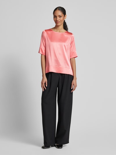 (The Mercer) N.Y. Regular Fit Blusenshirt mit Rundhalsausschnitt Pink 1