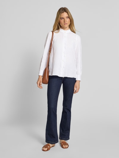 Tommy Hilfiger Relaxed Fit Bluse aus reinem Leinen Weiss 1