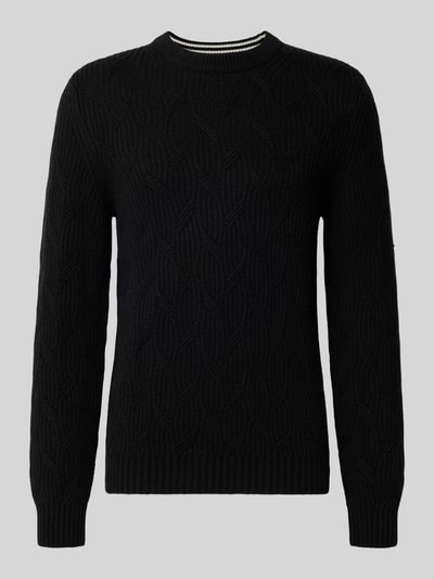Christian Berg Men Strickpullover mit Kaschmir-Anteil Black 2