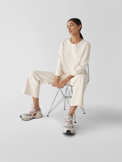 Theory Stretchhose mit Ziernähten Offwhite 6