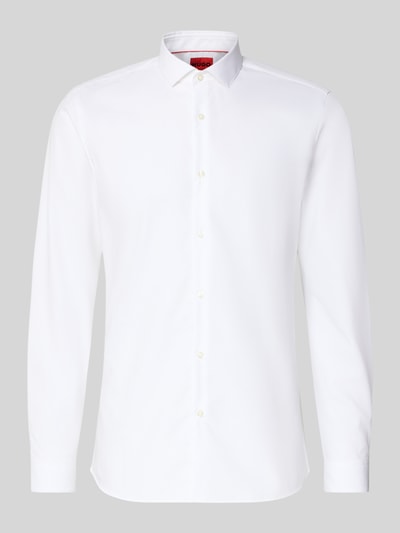 HUGO Super Slim Fit Business-Hemd aus Baumwolle Modell 'Erondo' Weiss 2