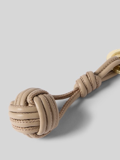 Abro Sleutelhanger met reliëflogo Taupe - 2